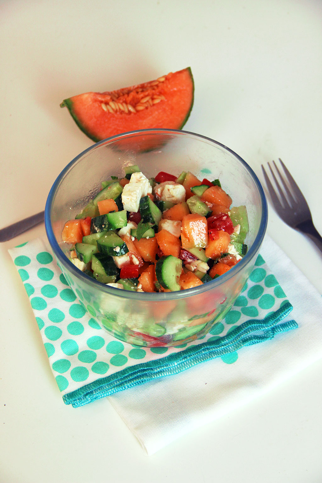 Salade De Melon Feta Et Concombre Not Parisienne