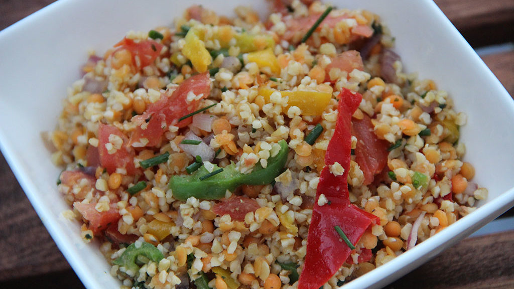 Salade Au Boulgour Et Lentilles Corail Not Parisienne 